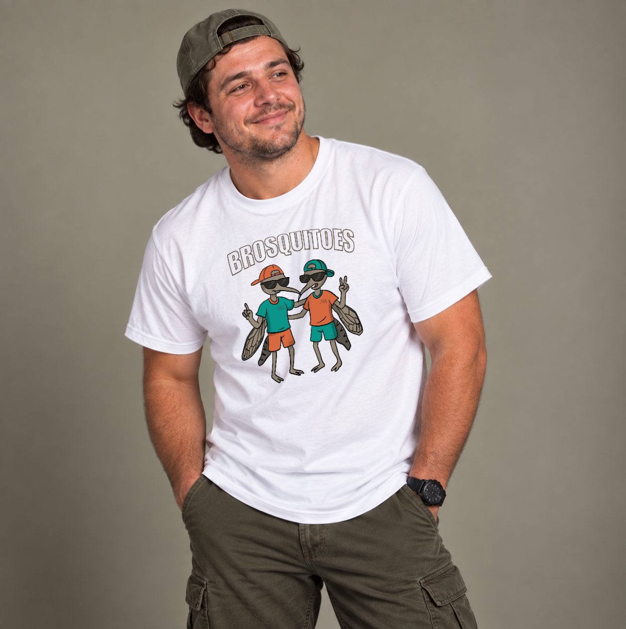 Brosquitoes — White, worn by a model