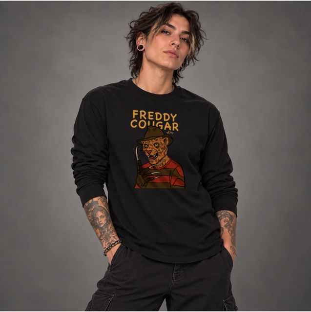 Freddy Cougar — Black · Long Sleeve, worn by a model