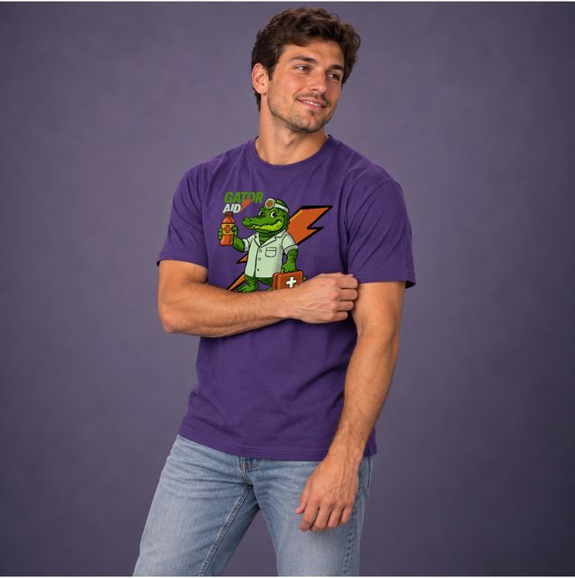 Gatoraid — Purple, worn by a model
