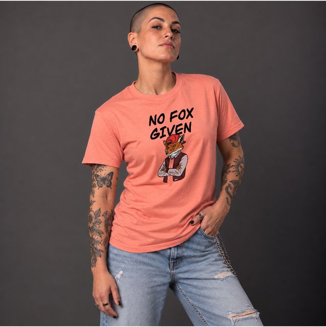 No Fox Given — Salmon, worn by a model