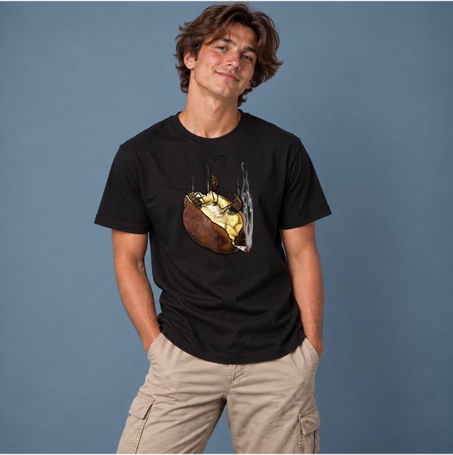 Smokin' Roaches — Black, worn by a model